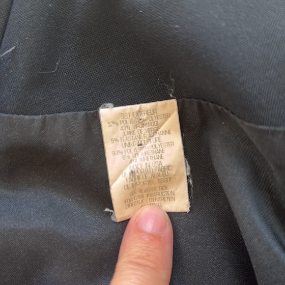 Theory navy wool pencil skirt - Picture 4 of 6